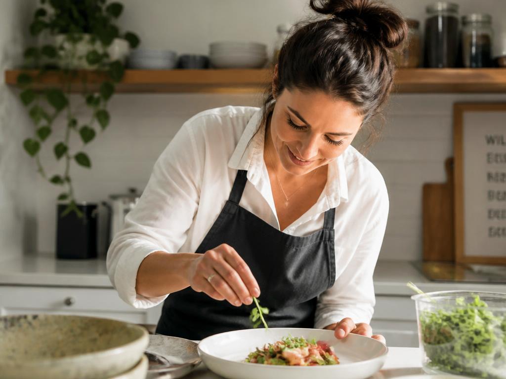 Chef working inside a busy independent kitchen